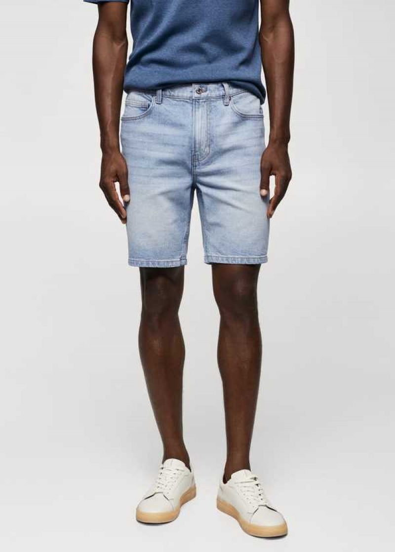 Mango Regular-fit Denim Bermuda Shorts | MNG-21905