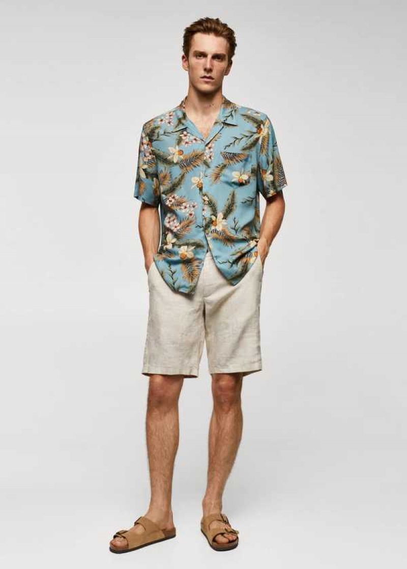 Mango Regular-fit Hawaiian-print Shirt | MNG-22195