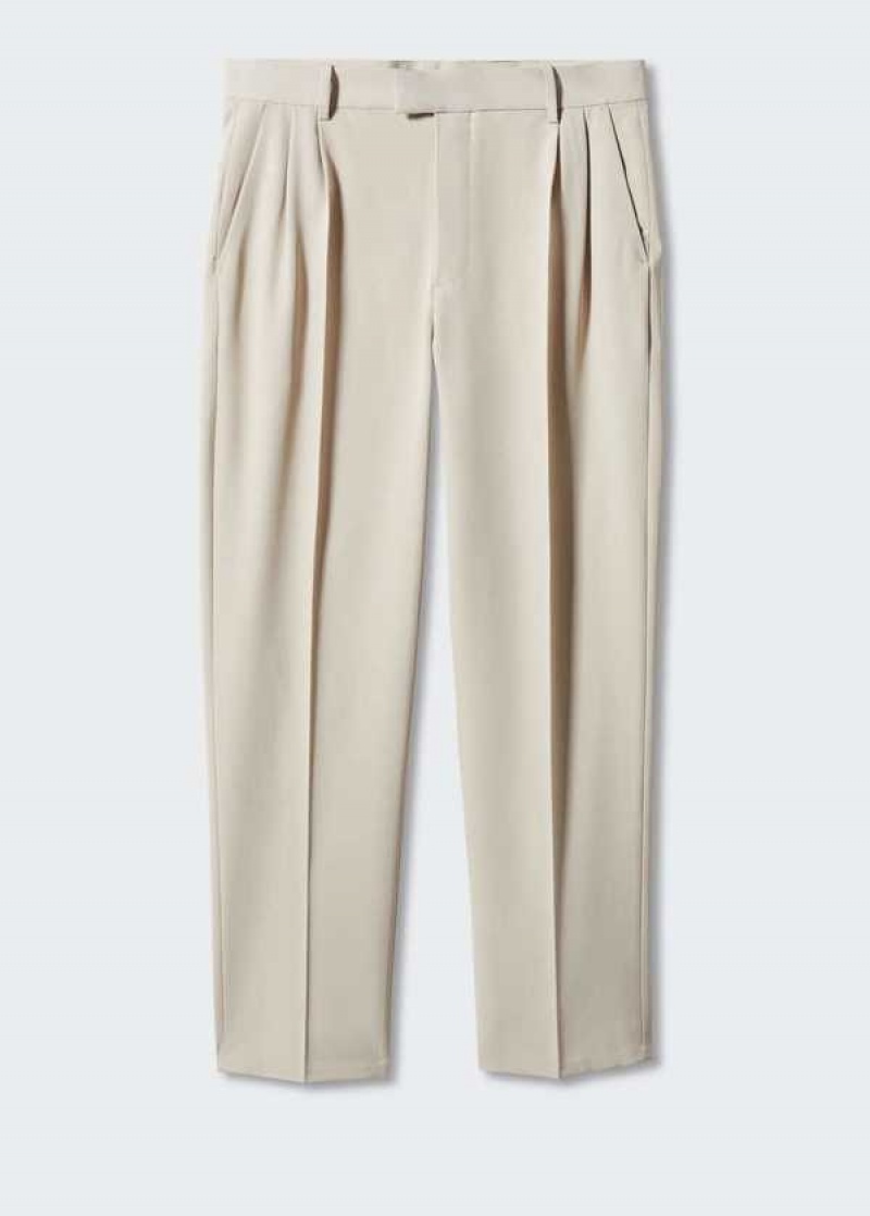 Mango Regular-fit Suit Pants With Pleats | MNG-22357