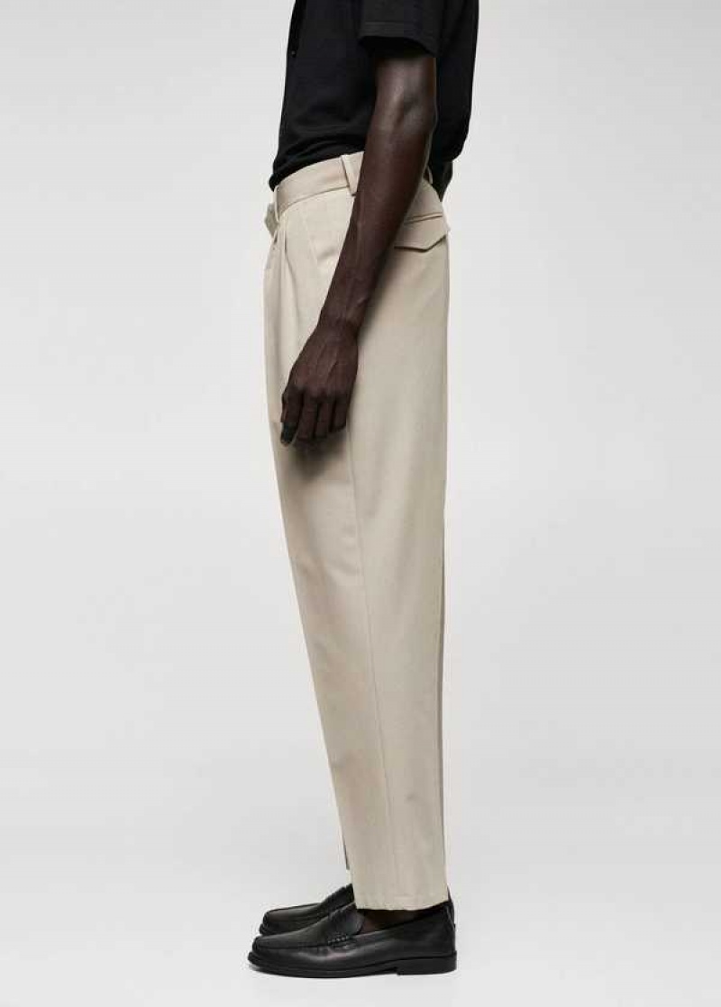 Mango Regular-fit Suit Pants With Pleats | MNG-22357