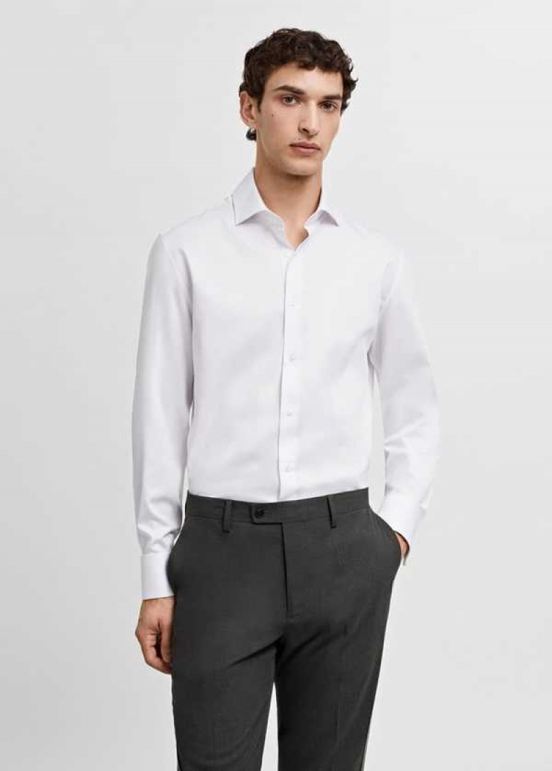 Mango Regular-fit Suit Shirt With Cufflinks | MNG-22255