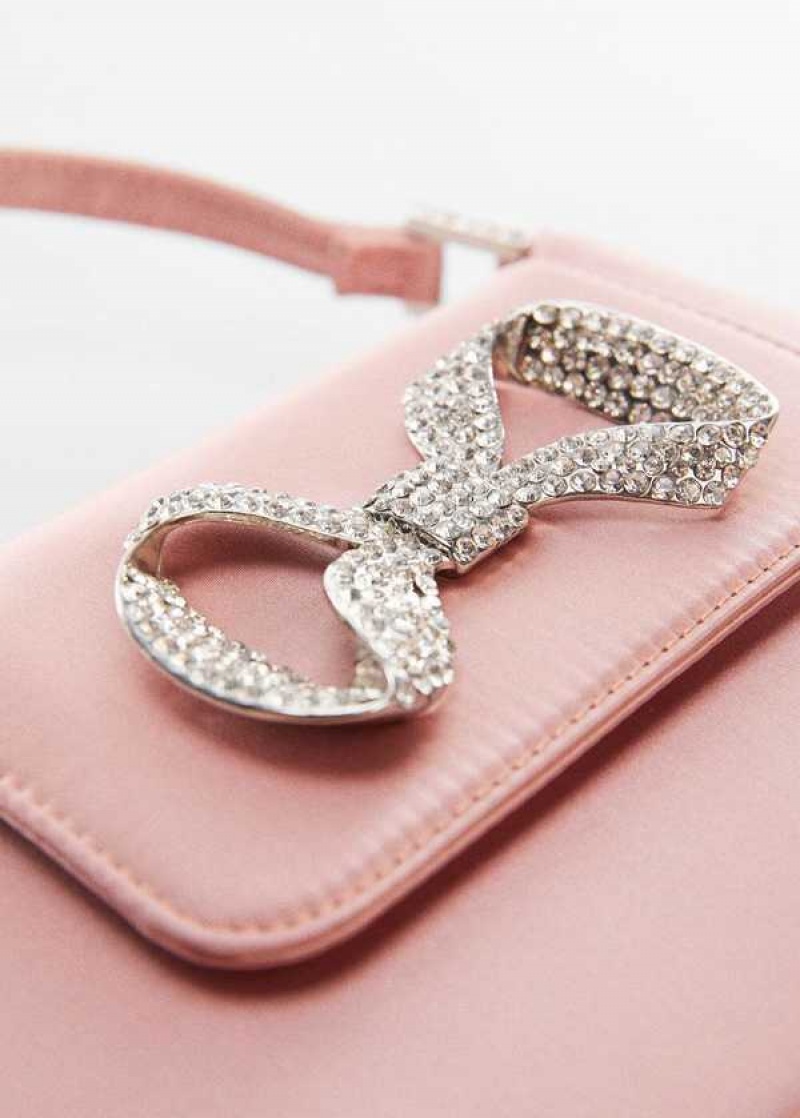 Mango Rhinestone Bag With Flap And Bow | MNG-23176