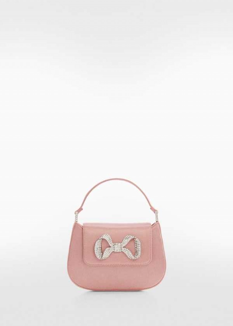 Mango Rhinestone Bag With Flap And Bow | MNG-23176