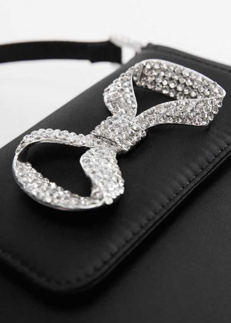 Mango Rhinestone Bag With Flap And Bow | MNG-23164