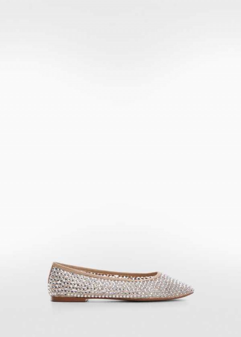 Mango Rhinestone Ballerinas | MNG-23430