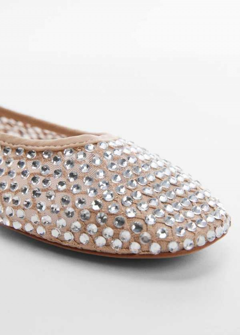 Mango Rhinestone Ballerinas | MNG-23430