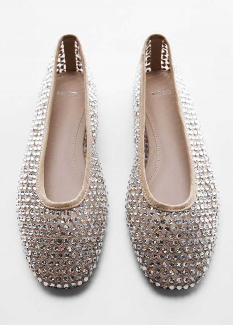 Mango Rhinestone Ballerinas | MNG-23430