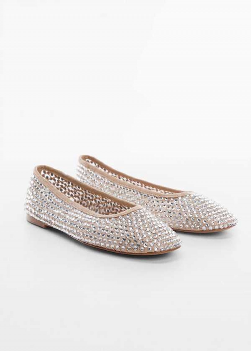 Mango Rhinestone Ballerinas | MNG-23430