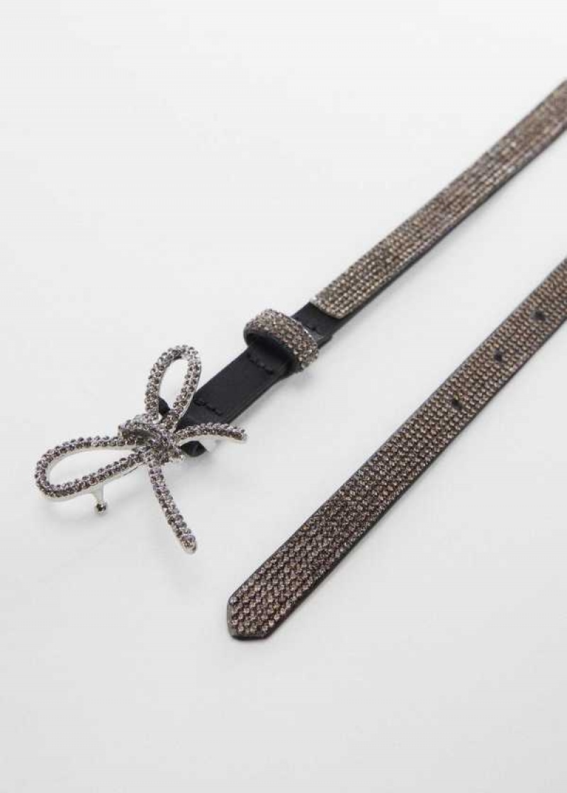 Mango Rhinestone Belt With Bow | MNG-22960