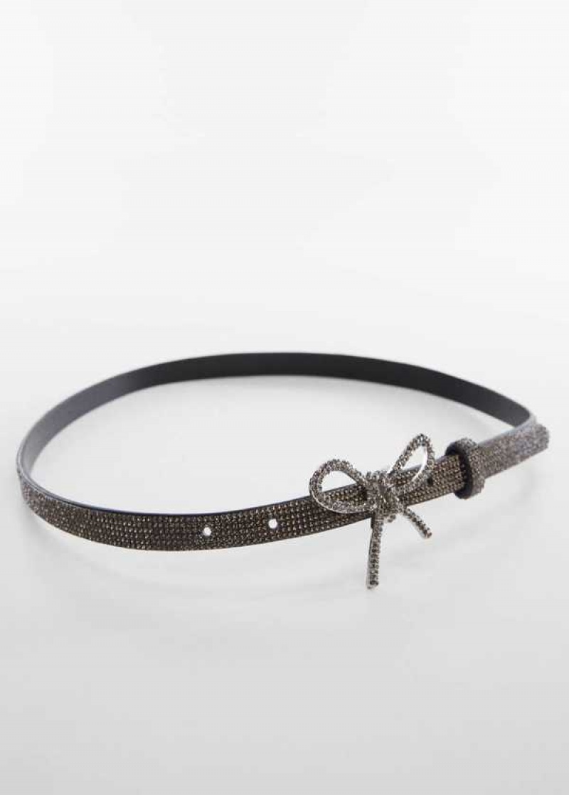 Mango Rhinestone Belt With Bow | MNG-22960