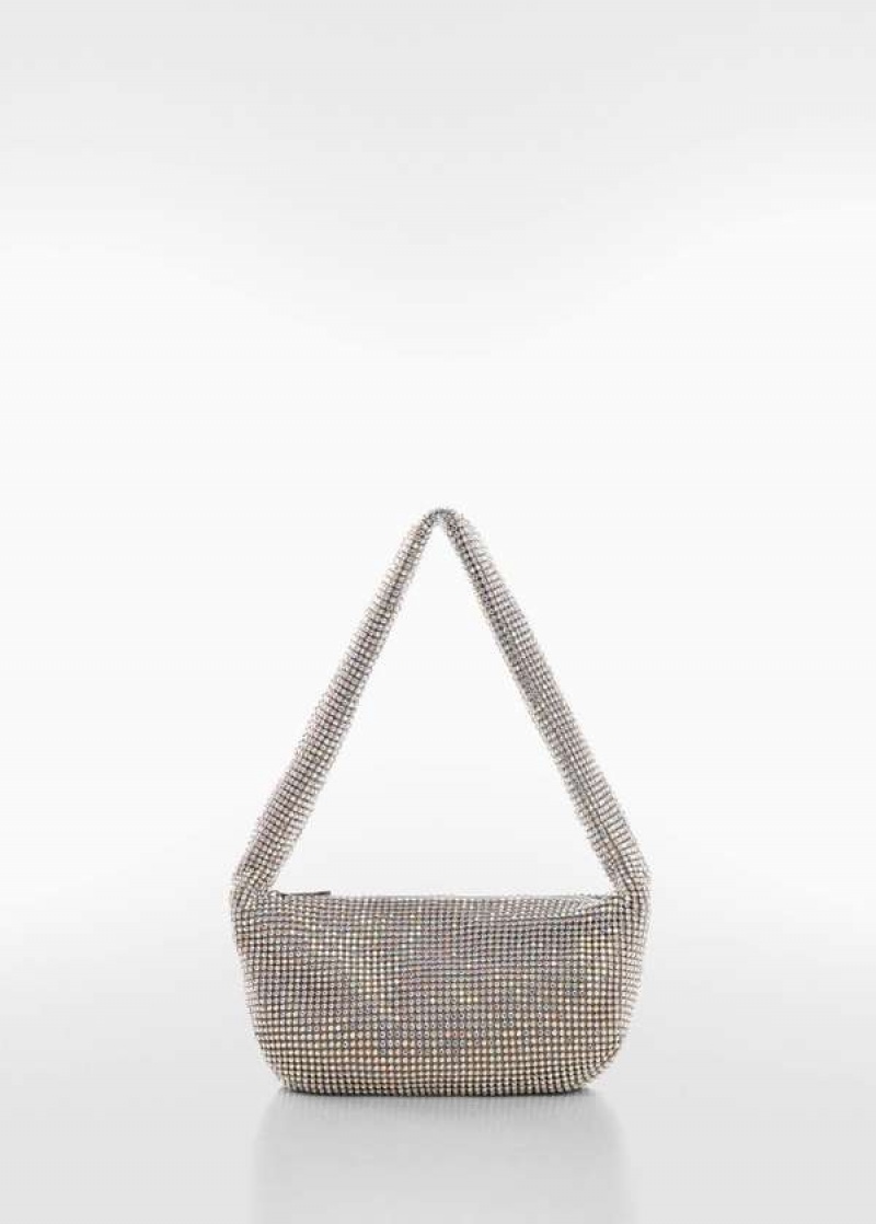 Mango Rhinestone Shoulder Bag | MNG-23310