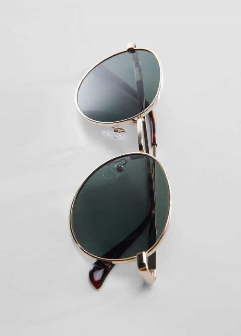 Mango Round Metal-rimmed Sunglasses | MNG-22744