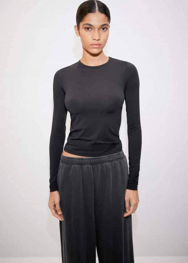 Mango Rounded Neck T-shirt | MNG-25083