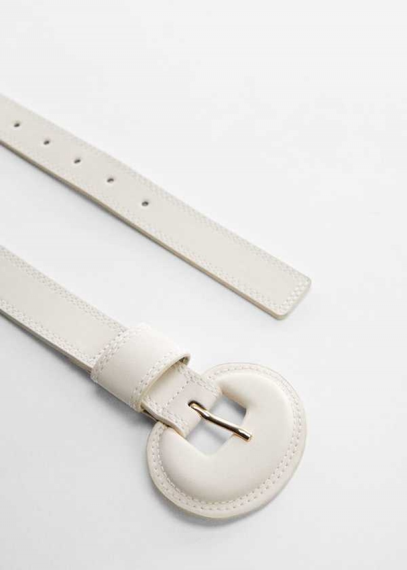 Mango Rounded Přezkou Belt | MNG-22958