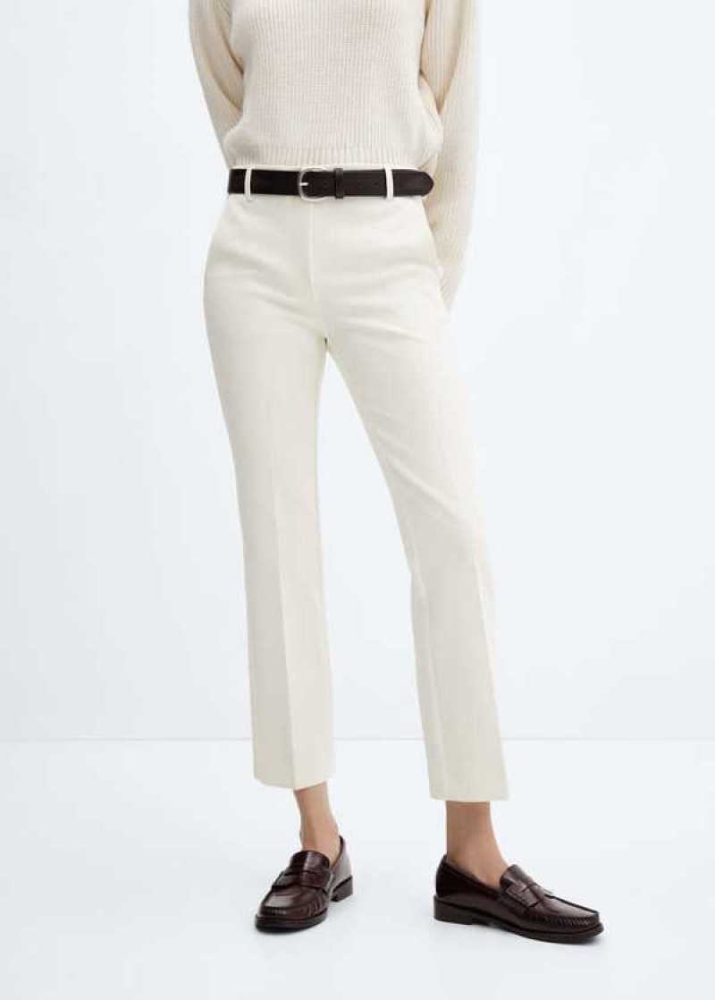 Mango Rovný Ankle-length Pants | MNG-24483