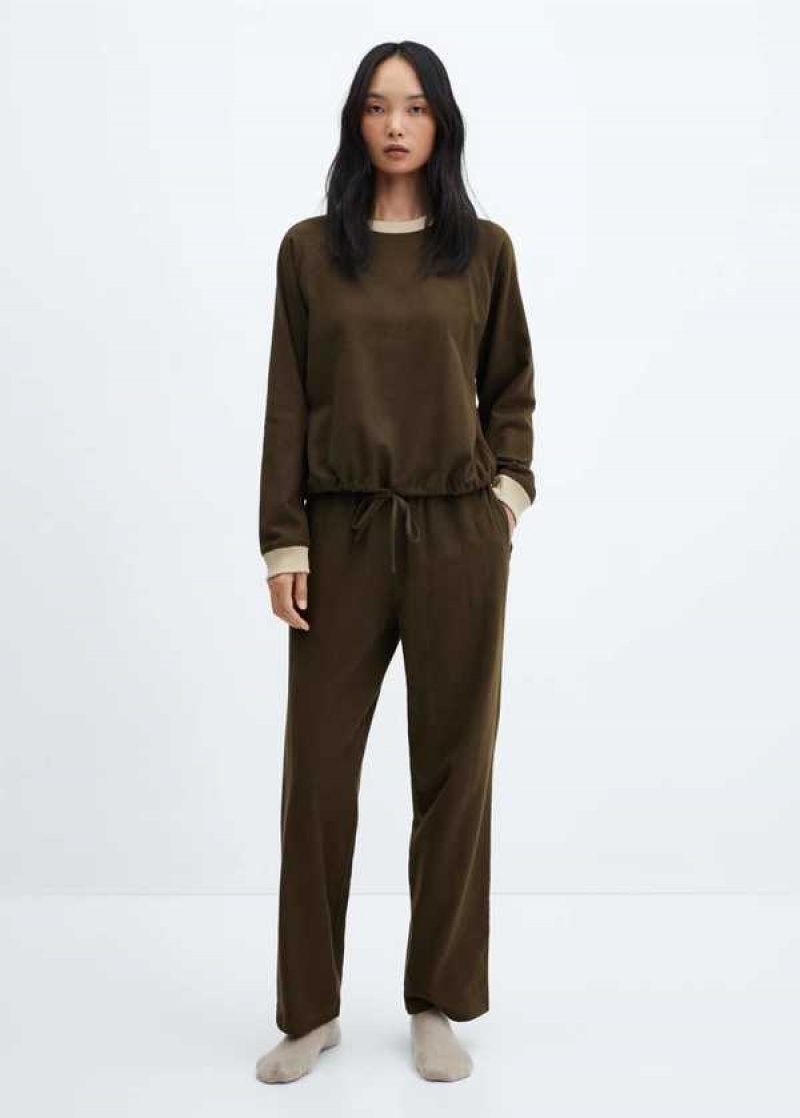 Mango Rovný Bavlněné Pants | MNG-23653