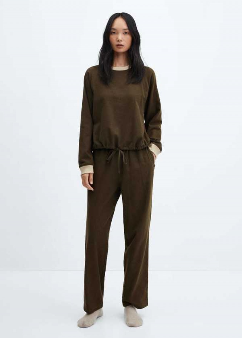 Mango Rovný Bavlněné Pants | MNG-24353