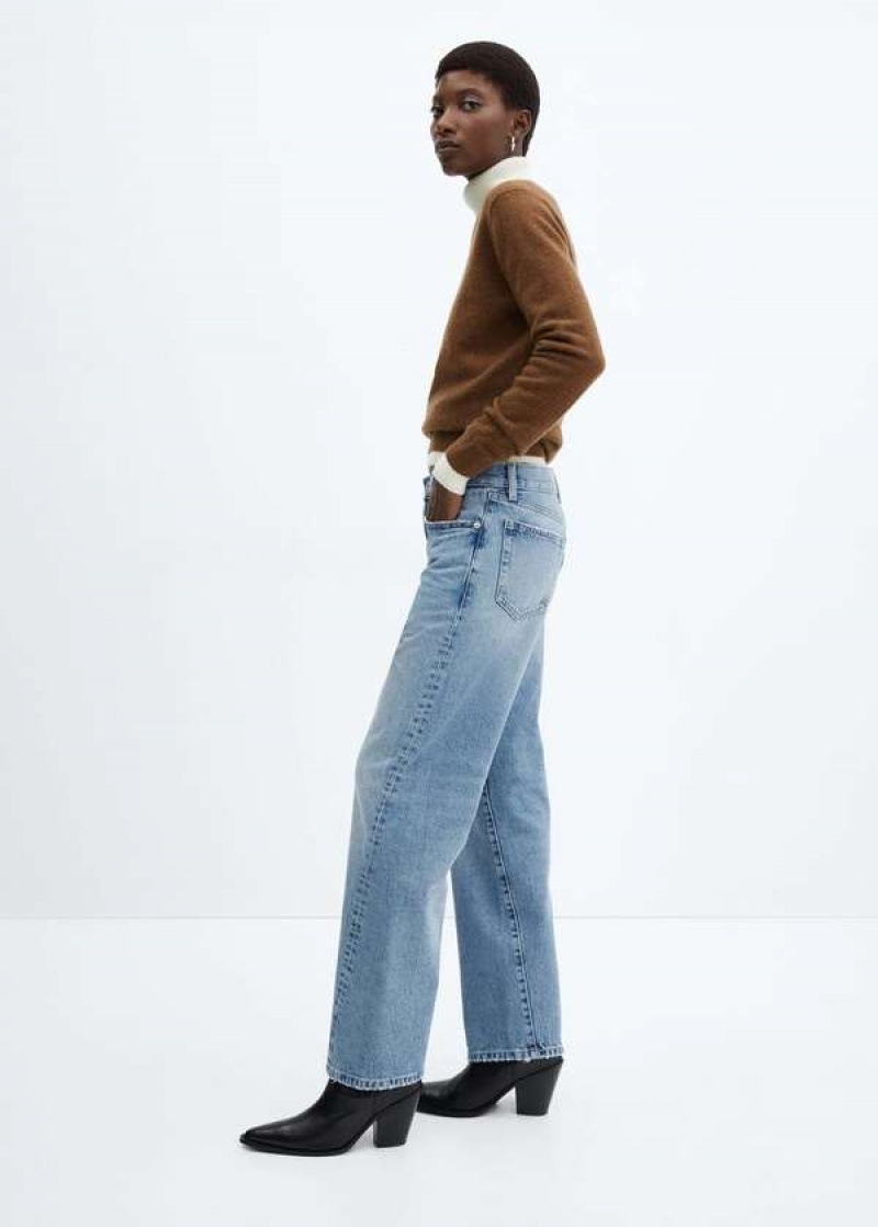 Mango Rovný Jeans With Forward Seams | MNG-23776