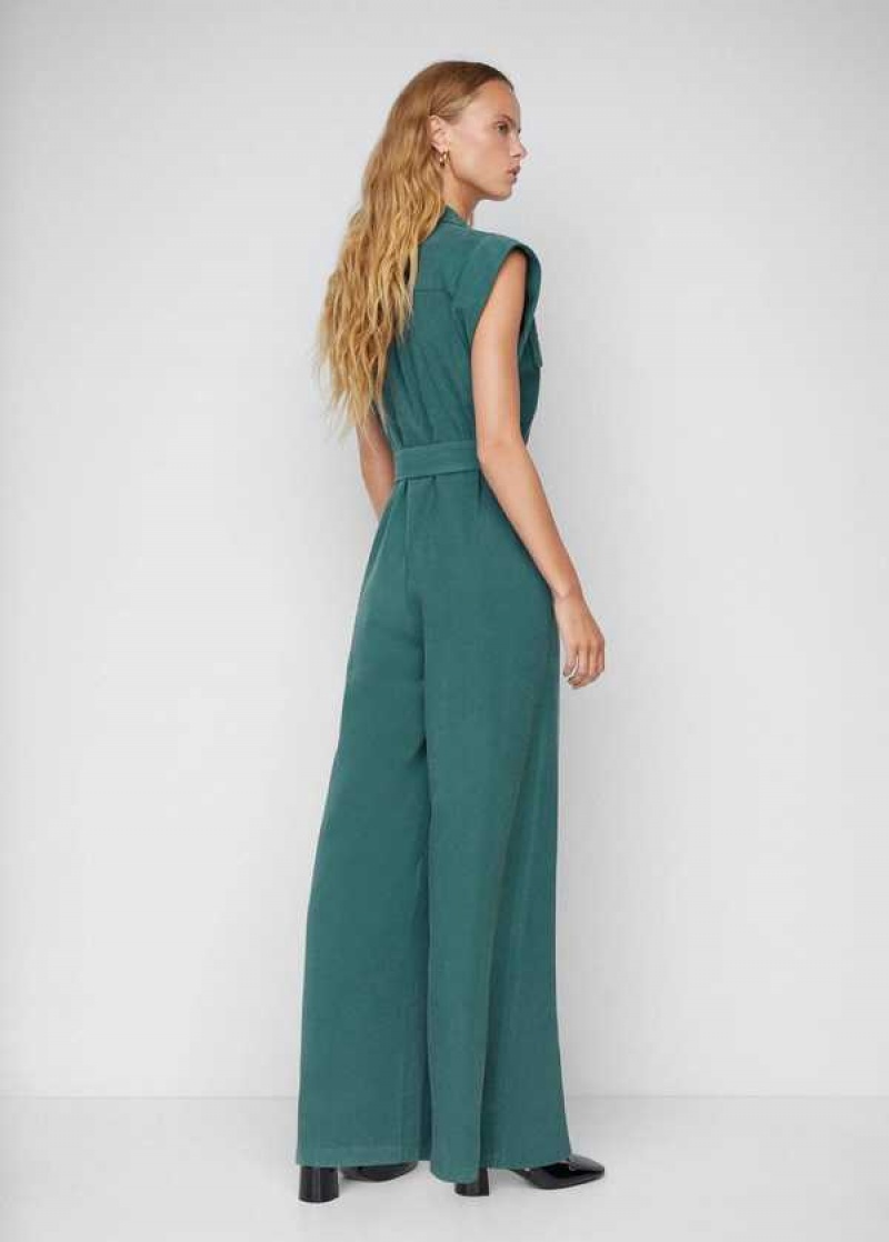 Mango Rovný Krátké Jumpsuit | MNG-25757