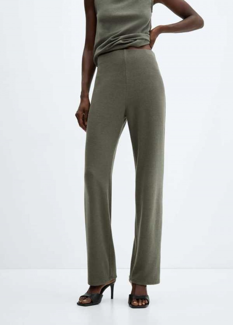 Mango Rovný Pletené Pants | MNG-24339