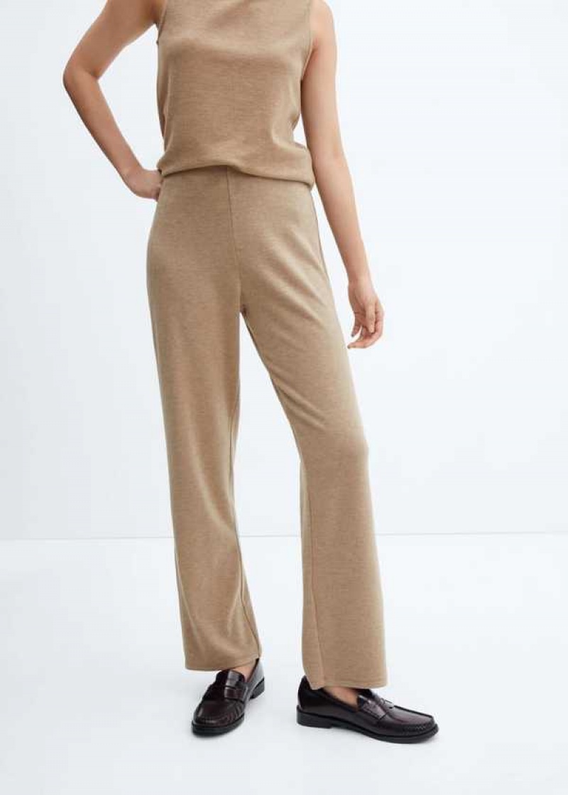 Mango Rovný Pletené Pants | MNG-24346