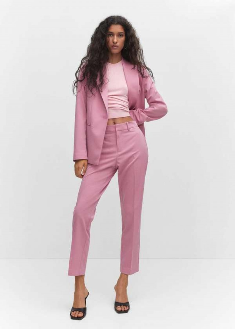 Mango Rovný Suit Pants | MNG-24394