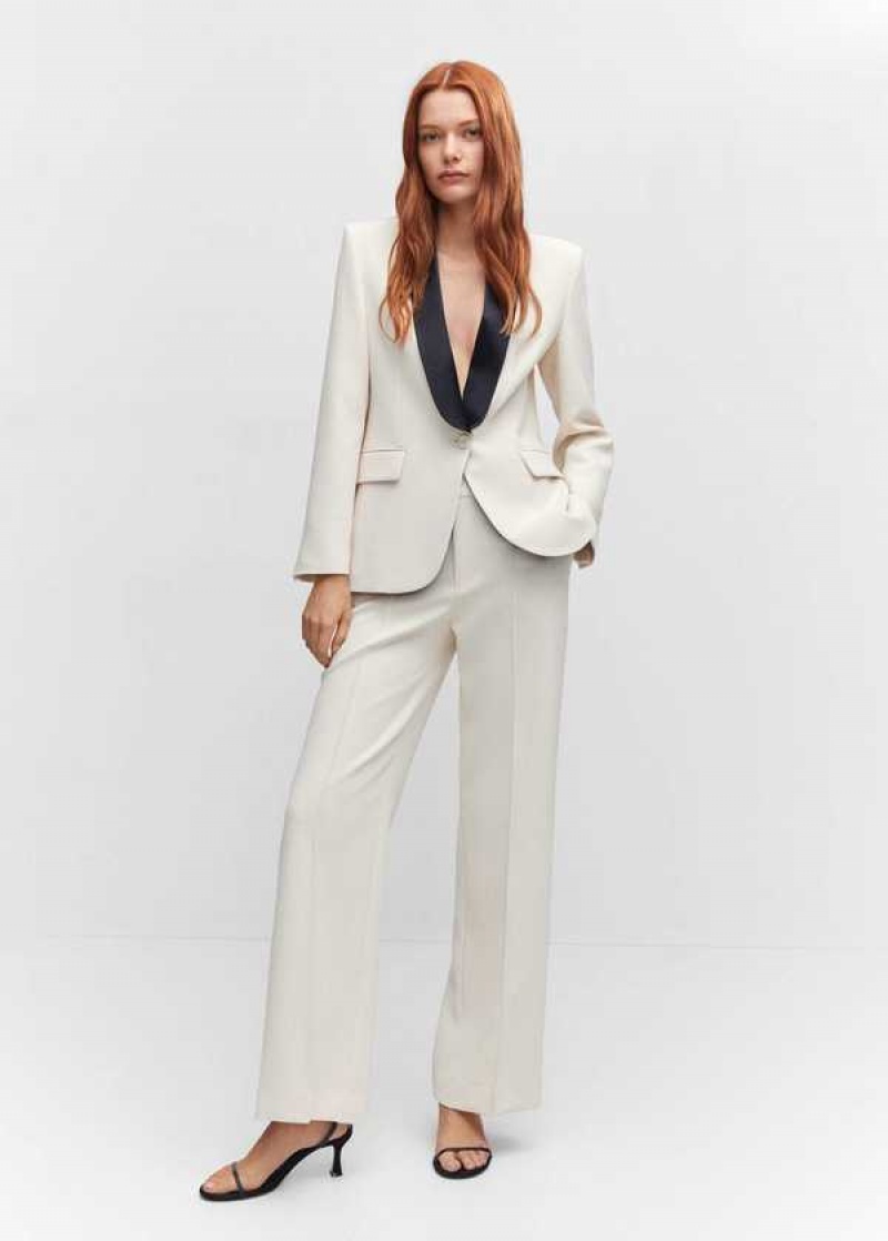 Mango Rovný Suit Pants | MNG-24473