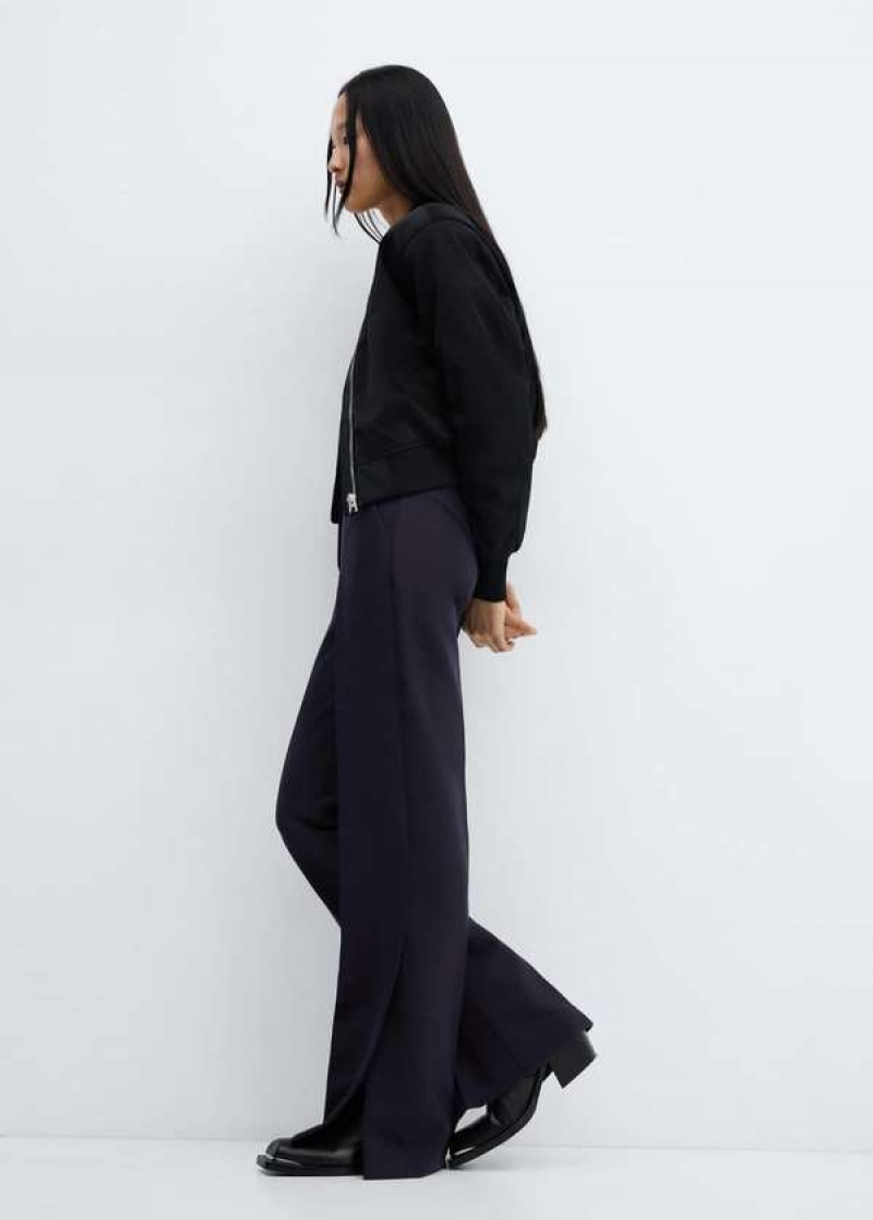 Mango Rovný Trousers With Openings | MNG-24520