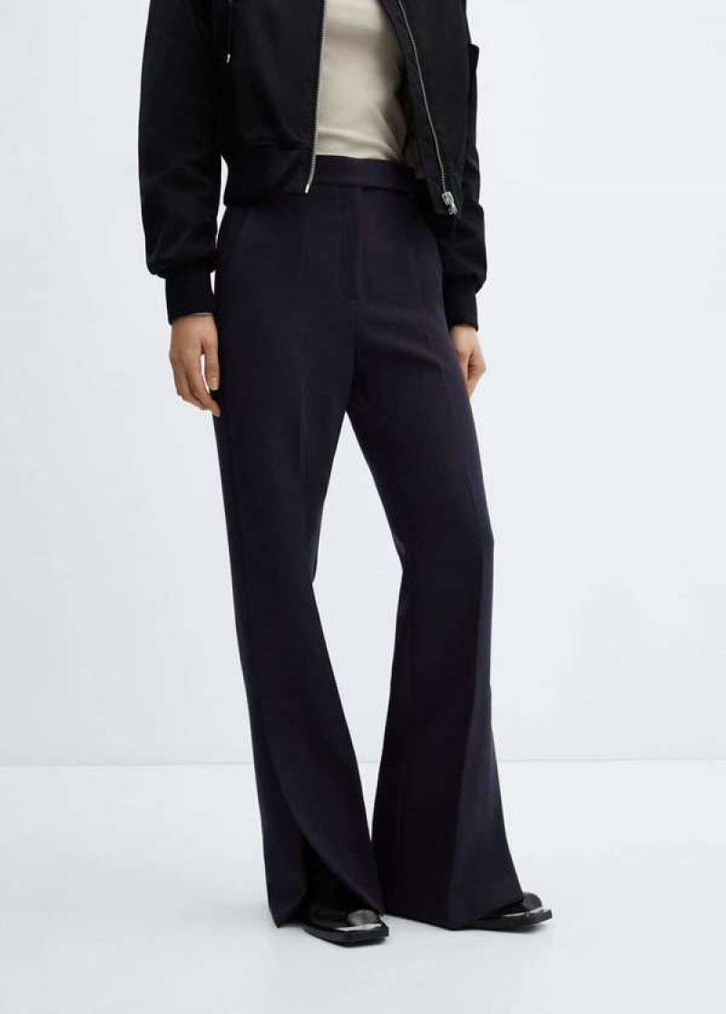 Mango Rovný Trousers With Openings | MNG-24520