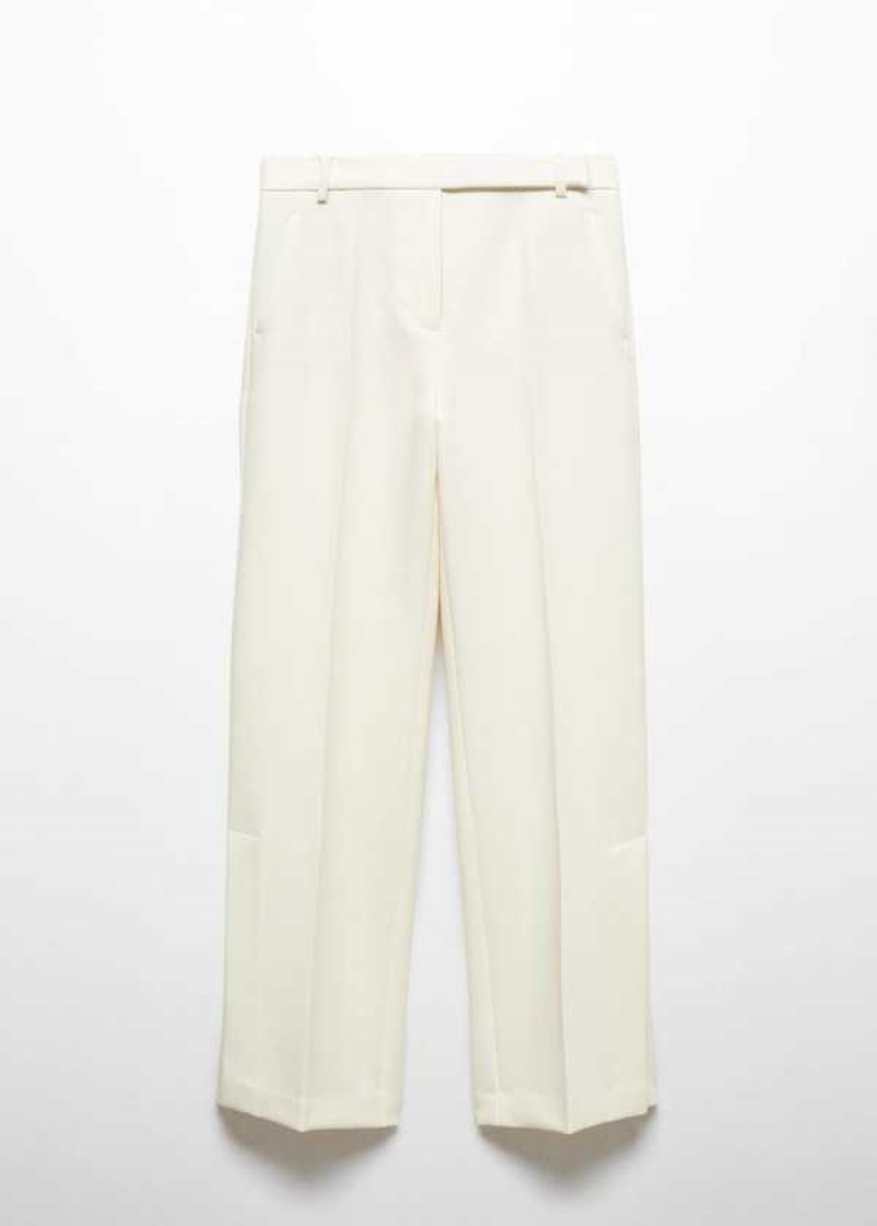 Mango Rovný Trousers With Openings | MNG-24517