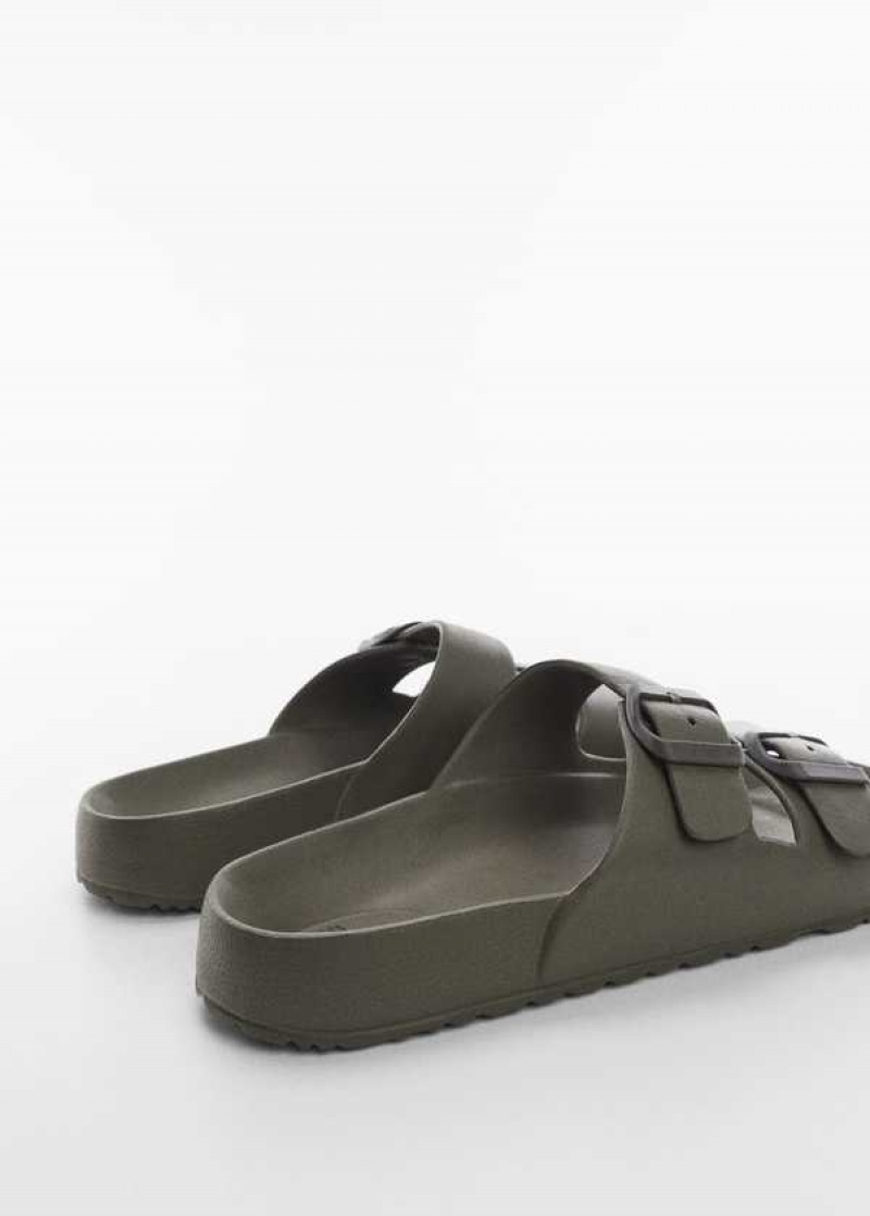 Mango Rubber Sandal With Přezkou | MNG-21307