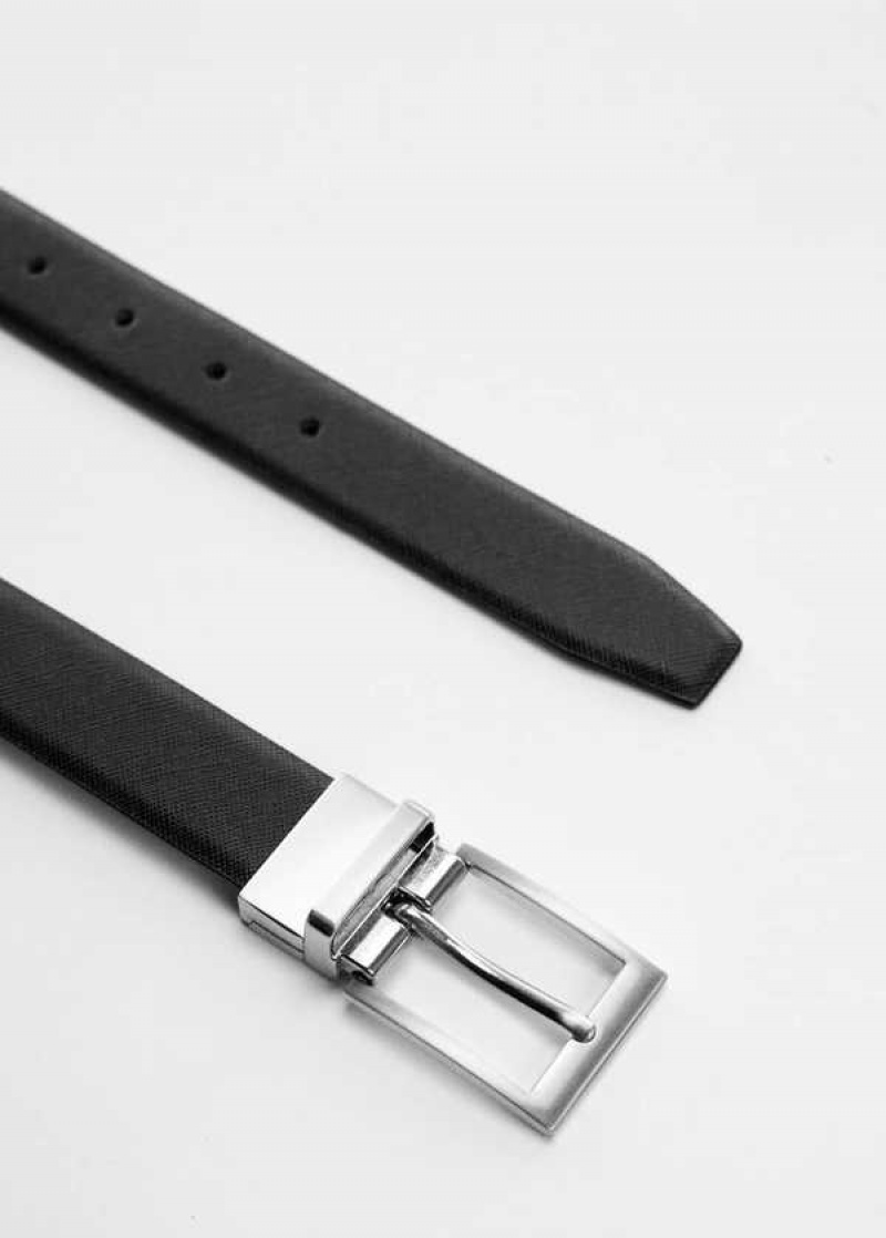 Mango Saffiano Læder Tailored Belt | MNG-21166