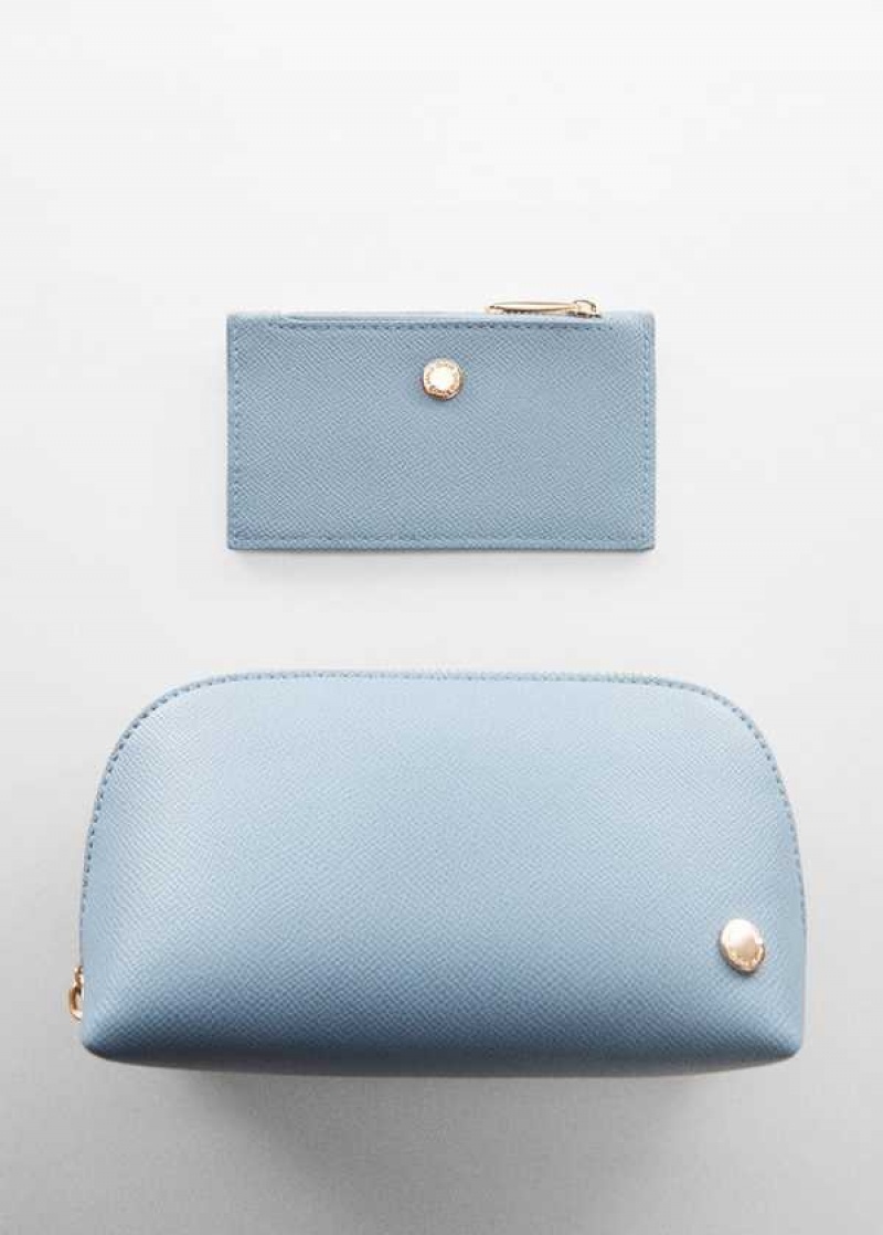 Mango Saffiano-effect Cardholder | MNG-23096