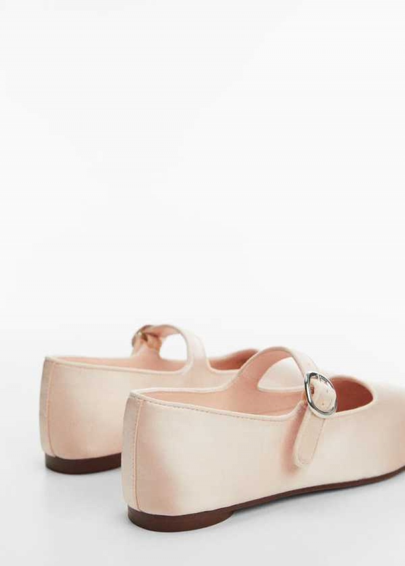 Mango Satin Ballerinas With Přezkou | MNG-23373