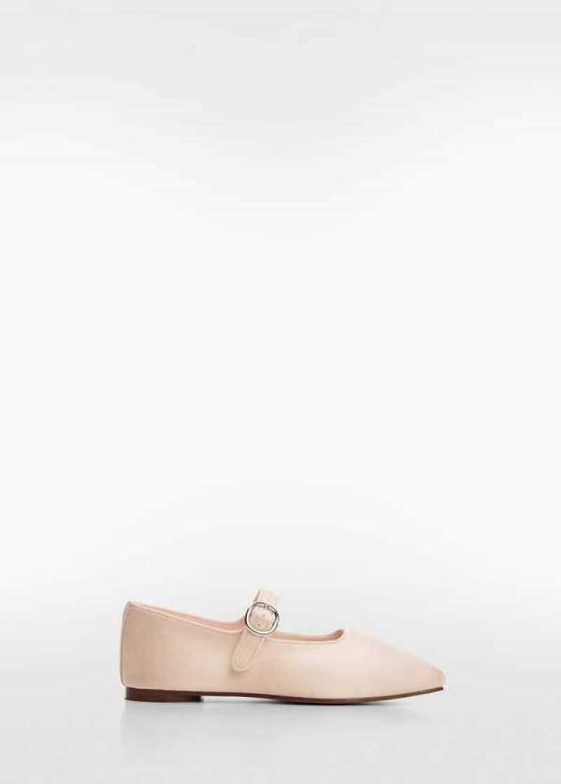 Mango Satin Ballerinas With Přezkou | MNG-23373