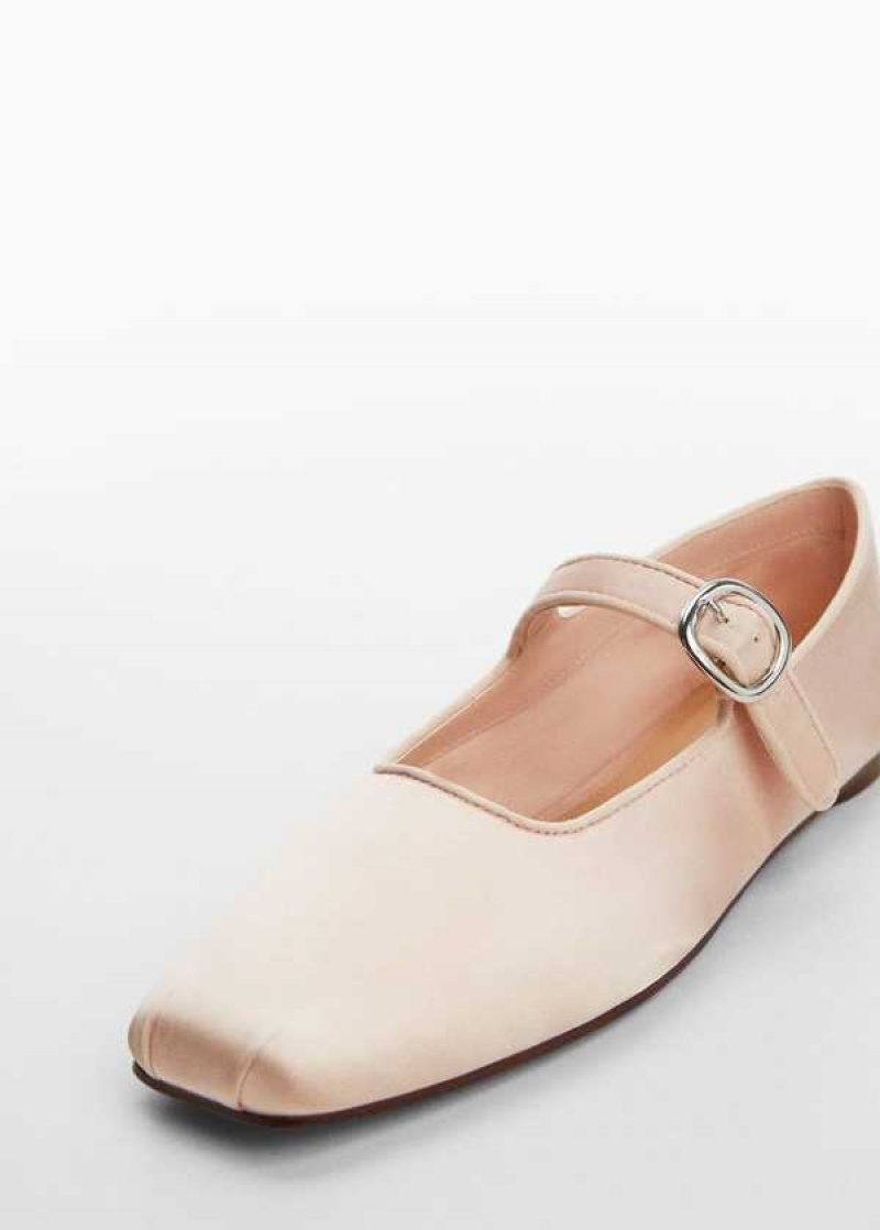 Mango Satin Ballerinas With Přezkou | MNG-23373