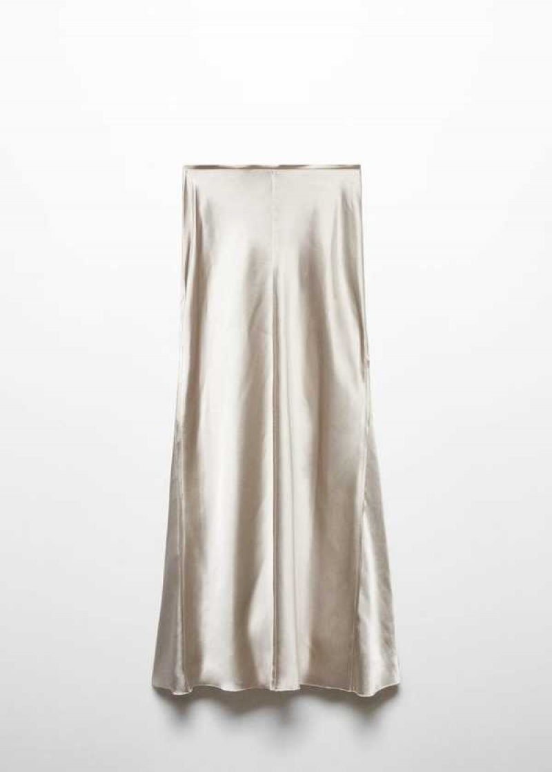 Mango Satin Long Skirt | MNG-24219