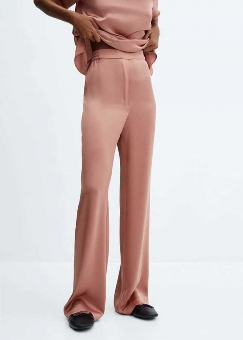 Mango Satin Pants With Elastic Pasem | MNG-24309