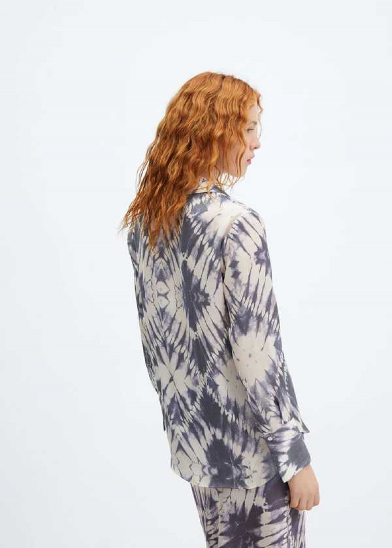 Mango Satin Tie-dye Shirt | MNG-25221