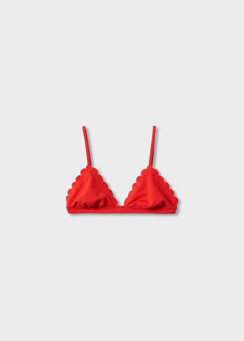 Mango Scalloped Bikiny Top | MNG-23760