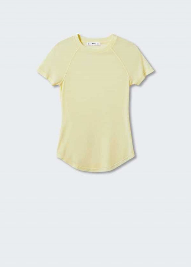 Mango Seam Detail T-shirt | MNG-25043