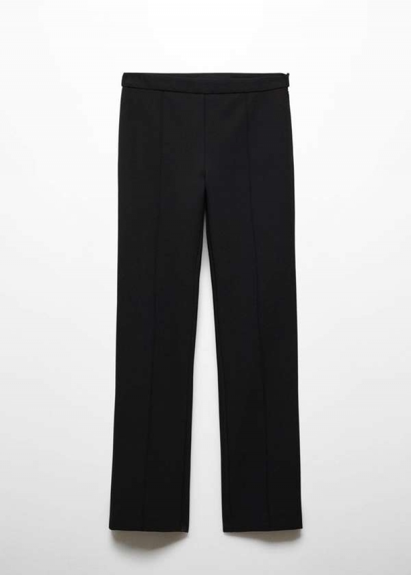 Mango Seam-detail Rovný-fit Trousers | MNG-24541