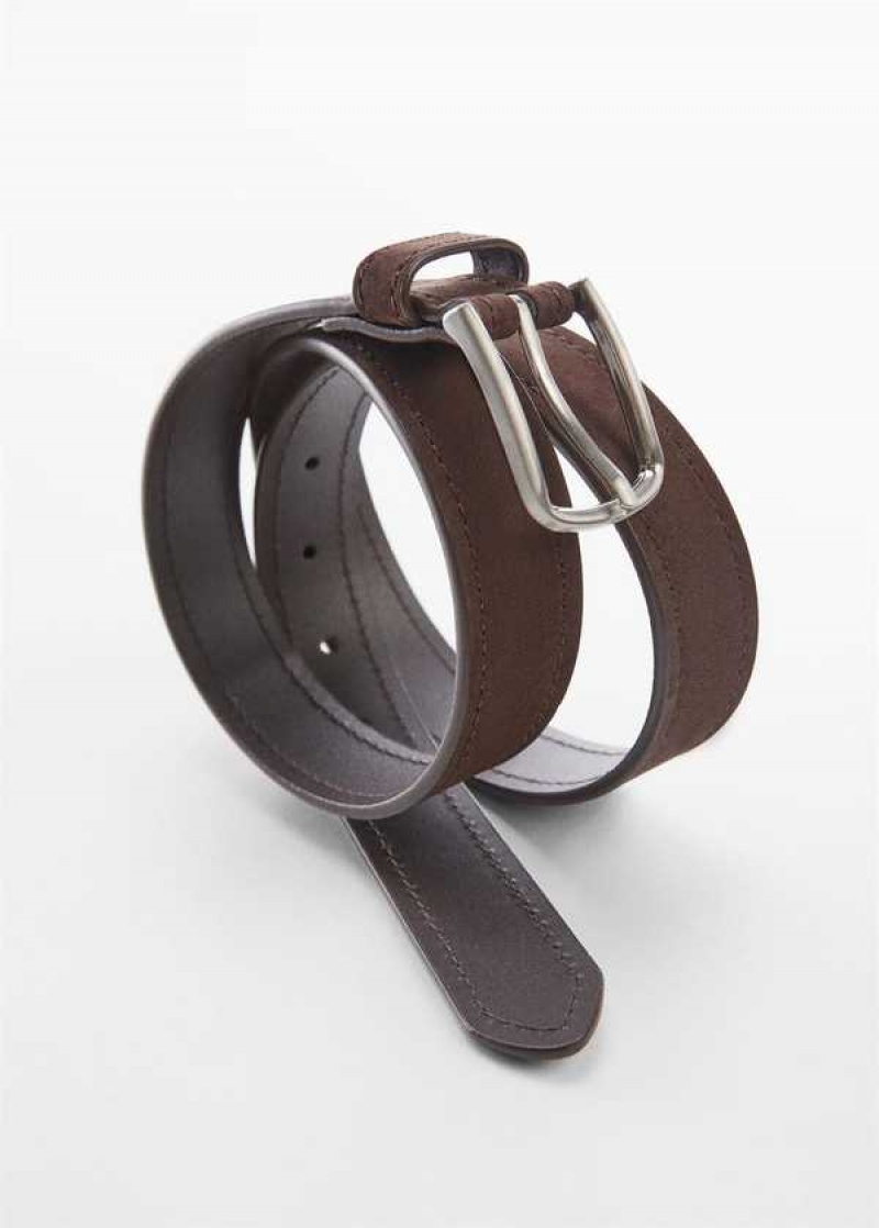 Mango Semišové Læder Belt | MNG-21172