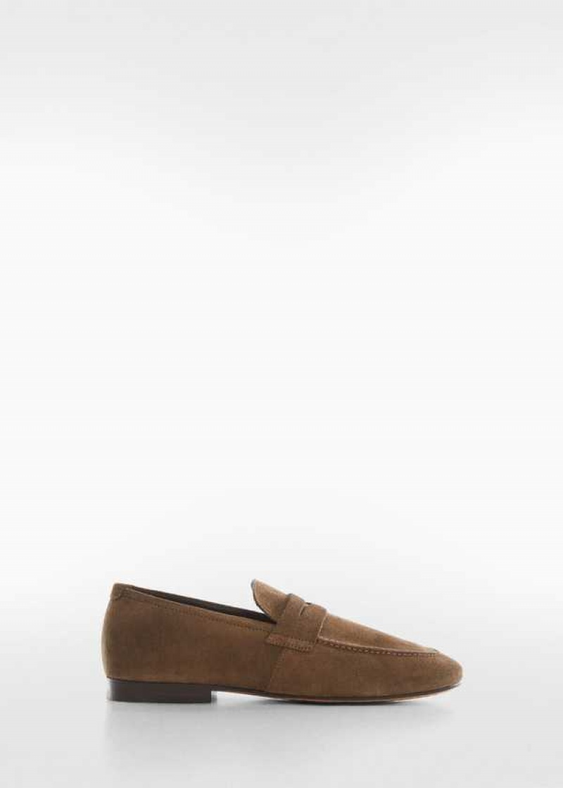 Mango Semišové Læder Moccasin | MNG-21301