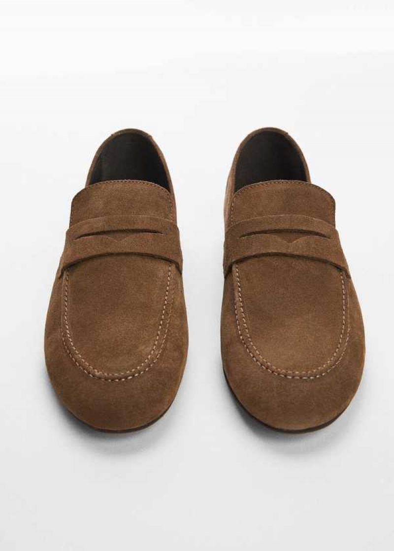 Mango Semišové Læder Moccasin | MNG-21301