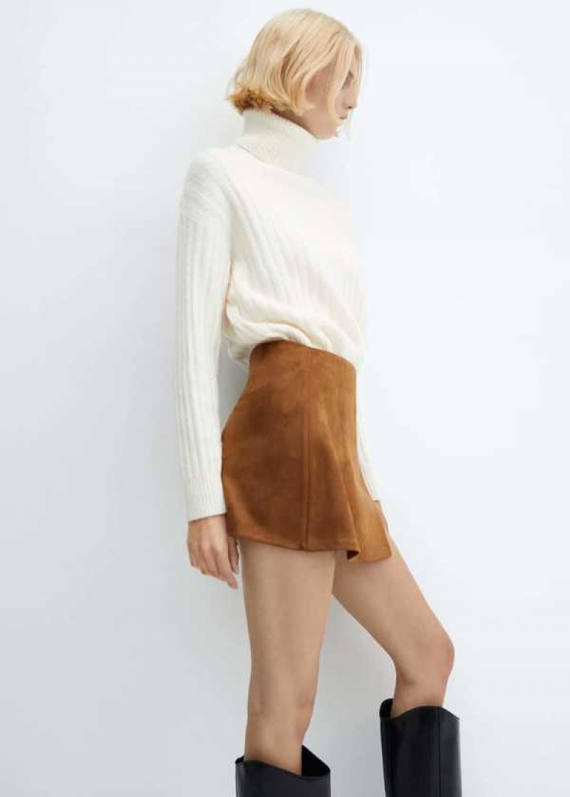 Mango Semišové Mini-skirt | MNG-24051