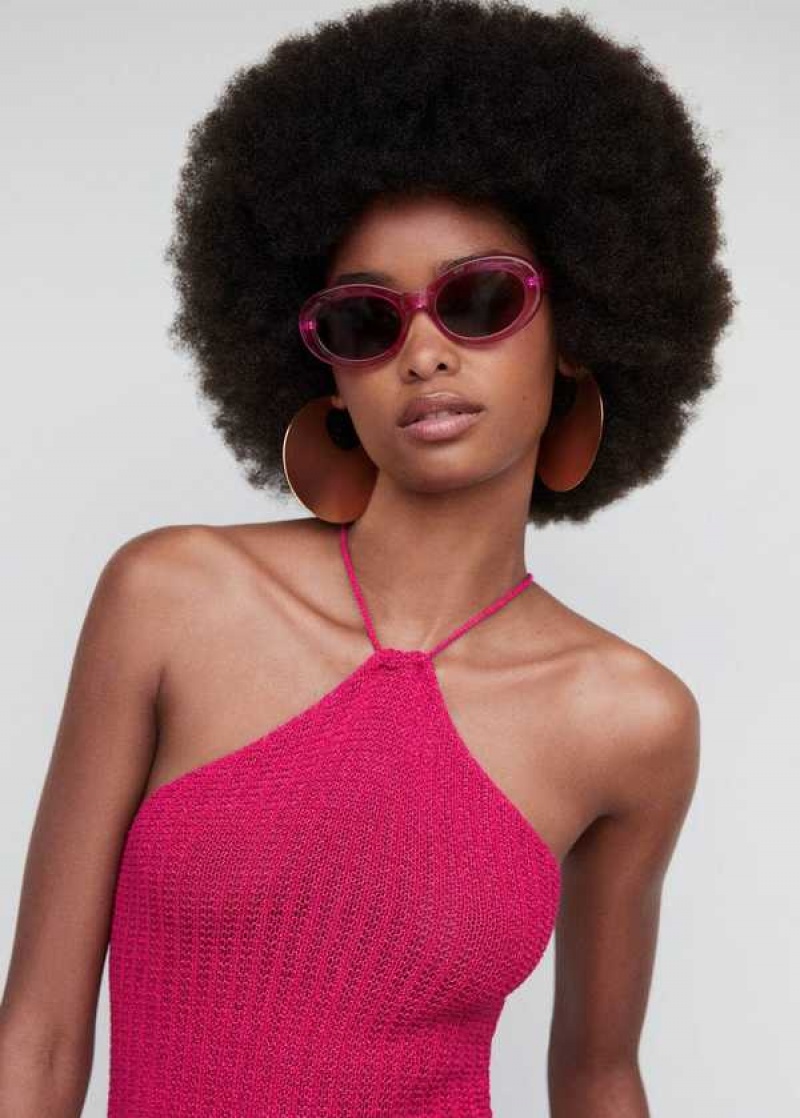 Mango Semi-transparent Frame Sunglasses | MNG-22719