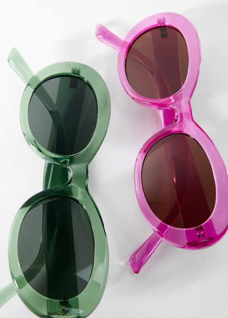 Mango Semi-transparent Frame Sunglasses | MNG-22719