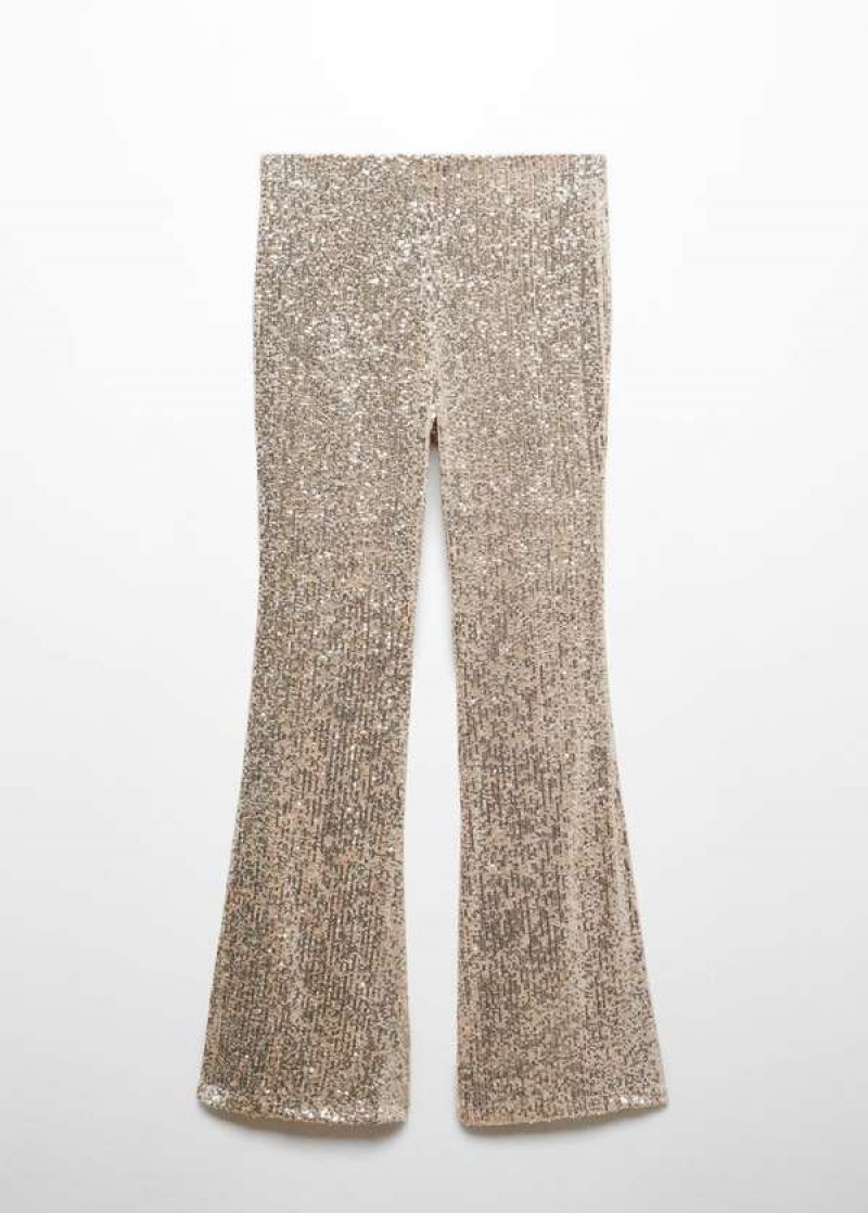 Mango Sequin Flared Trousers | MNG-24490