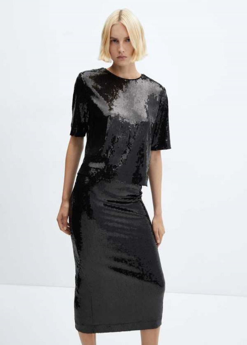 Mango Sequin Midi Skirt | MNG-24052